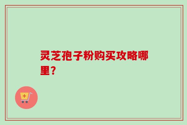 灵芝孢子粉购买攻略哪里？