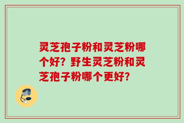 灵芝孢子粉和灵芝粉哪个好？野生灵芝粉和灵芝孢子粉哪个更好？