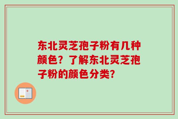 东北灵芝孢子粉有几种颜色？了解东北灵芝孢子粉的颜色分类？
