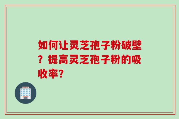 如何让灵芝孢子粉破壁？提高灵芝孢子粉的吸收率？