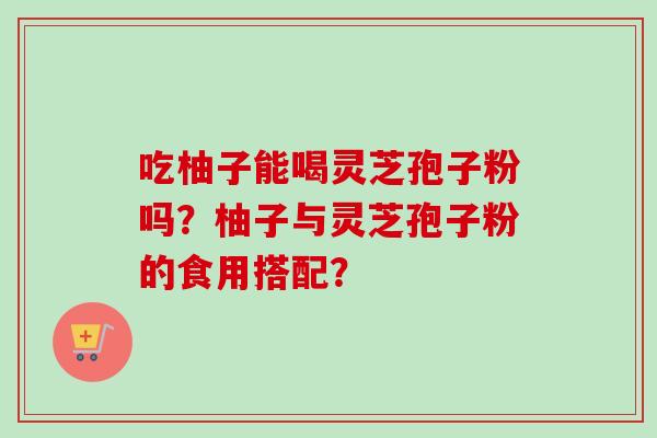 吃柚子能喝灵芝孢子粉吗？柚子与灵芝孢子粉的食用搭配？