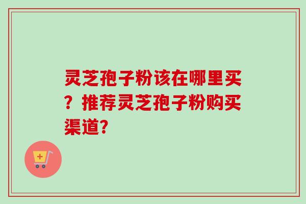灵芝孢子粉该在哪里买？推荐灵芝孢子粉购买渠道？