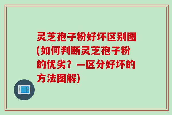 灵芝孢子粉好坏区别图(如何判断灵芝孢子粉的优劣？—区分好坏的方法图解)