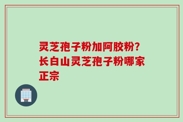 灵芝孢子粉加阿胶粉？长白山灵芝孢子粉哪家正宗