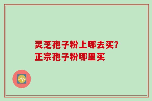 灵芝孢子粉上哪去买？正宗孢子粉哪里买