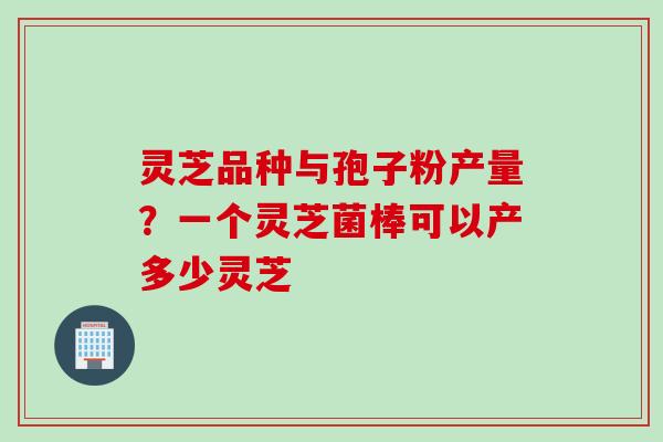 灵芝品种与孢子粉产量？一个灵芝菌棒可以产多少灵芝