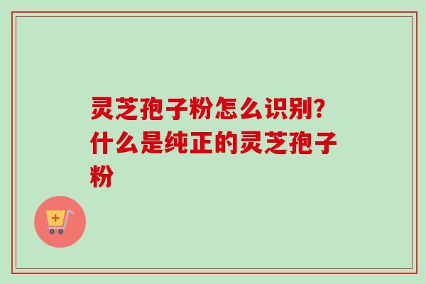 灵芝孢子粉怎么识别？什么是纯正的灵芝孢子粉