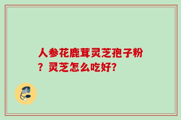 人参花鹿茸灵芝孢子粉？灵芝怎么吃好？