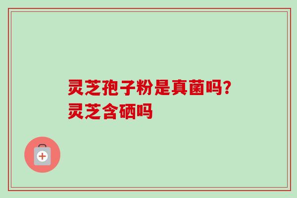 灵芝孢子粉是真菌吗？灵芝含硒吗