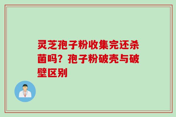 灵芝孢子粉收集完还杀菌吗？孢子粉破壳与破壁区别