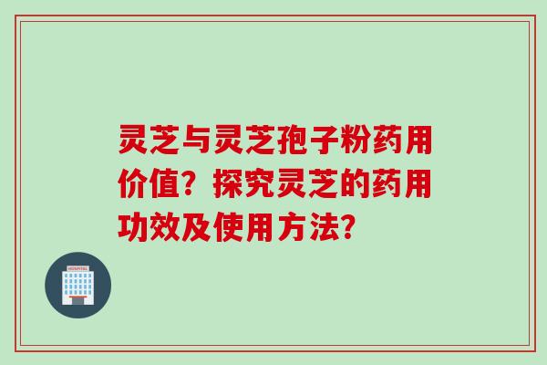 灵芝与灵芝孢子粉药用价值？探究灵芝的药用功效及使用方法？
