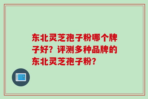东北灵芝孢子粉哪个牌子好？评测多种品牌的东北灵芝孢子粉？