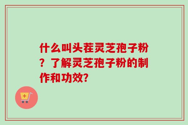 什么叫头茬灵芝孢子粉？了解灵芝孢子粉的制作和功效？