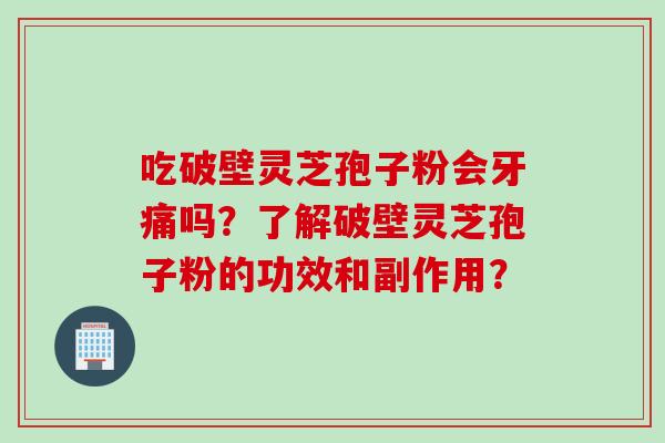 吃破壁灵芝孢子粉会牙痛吗？了解破壁灵芝孢子粉的功效和副作用？