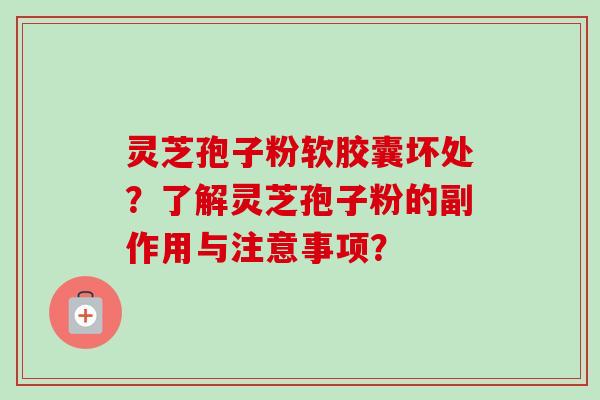 灵芝孢子粉软胶囊坏处？了解灵芝孢子粉的副作用与注意事项？