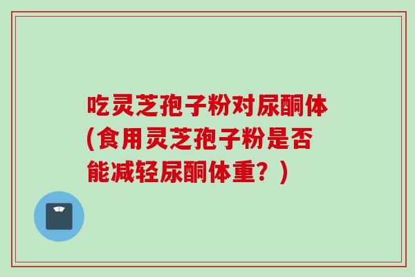 吃灵芝孢子粉对尿酮体(食用灵芝孢子粉是否能减轻尿酮体重？)