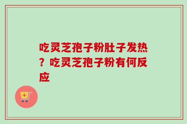 吃灵芝孢子粉肚子发热？吃灵芝孢子粉有何反应