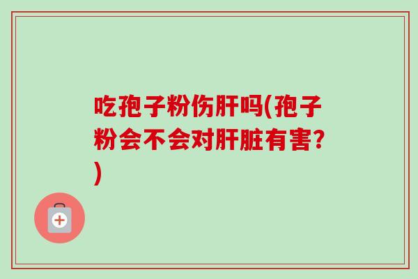 吃孢子粉伤肝吗(孢子粉会不会对肝脏有害？)