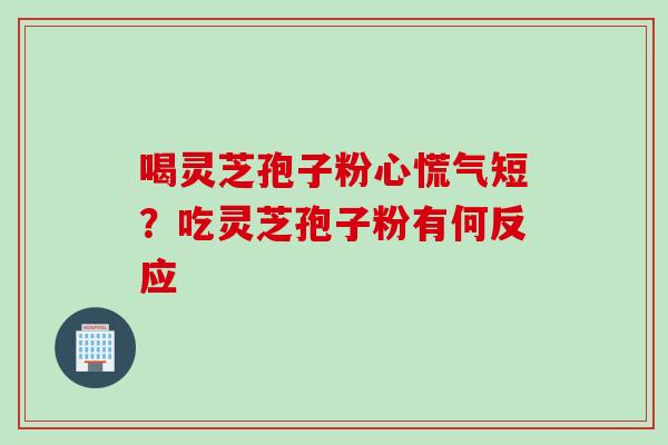 喝灵芝孢子粉心慌气短？吃灵芝孢子粉有何反应