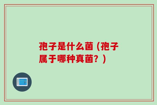 孢子是什么菌 (孢子属于哪种真菌？)
