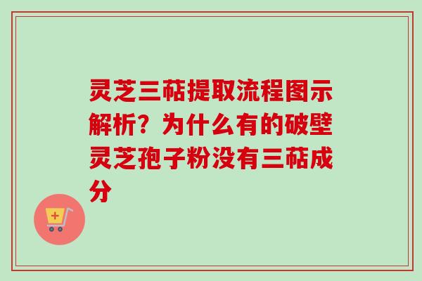 灵芝三萜提取流程图示解析？为什么有的破壁灵芝孢子粉没有三萜成分