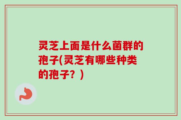 灵芝上面是什么菌群的孢子(灵芝有哪些种类的孢子？)