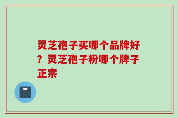 灵芝孢子买哪个品牌好？灵芝孢子粉哪个牌子正宗