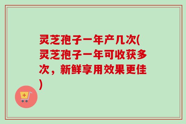 灵芝孢子一年产几次(灵芝孢子一年可收获多次，新鲜享用效果更佳)