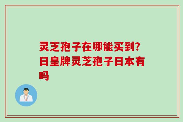 灵芝孢子在哪能买到?日皇牌灵芝孢子日本有吗 灵芝孢子在哪能买到?日皇牌灵芝孢子日本有吗