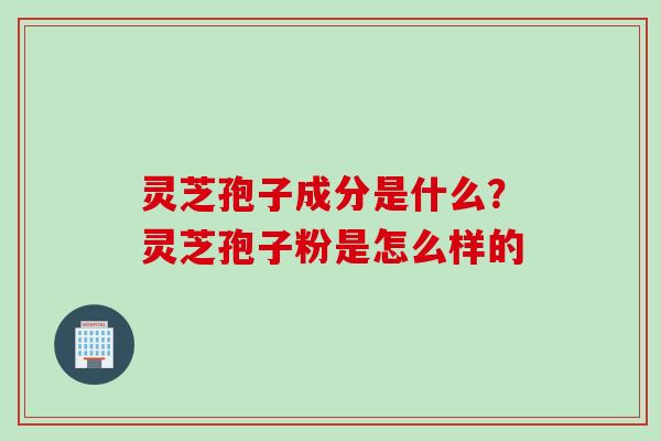 灵芝孢子成分是什么？灵芝孢子粉是怎么样的