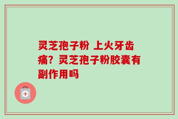 灵芝孢子粉 上火牙齿痛？灵芝孢子粉胶囊有副作用吗