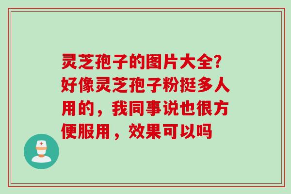 灵芝孢子的图片大全？好像灵芝孢子粉挺多人用的，我同事说也很方便服用，效果可以吗