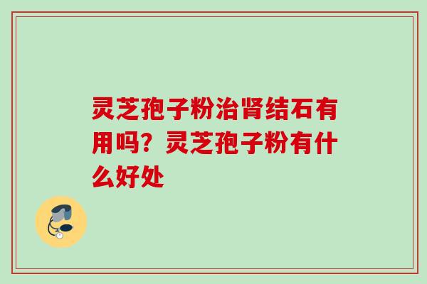 灵芝孢子粉结石有用吗?灵芝孢子粉有什么好处 灵芝孢子粉结石有用吗?灵芝孢子粉有什么好处