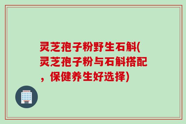 灵芝孢子粉野生石斛(灵芝孢子粉与石斛搭配，保健养生好选择)