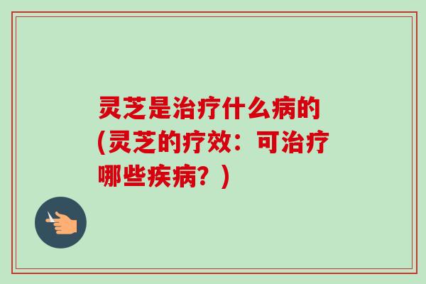 灵芝是治疗什么病的 (灵芝的疗效：可治疗哪些疾病？)