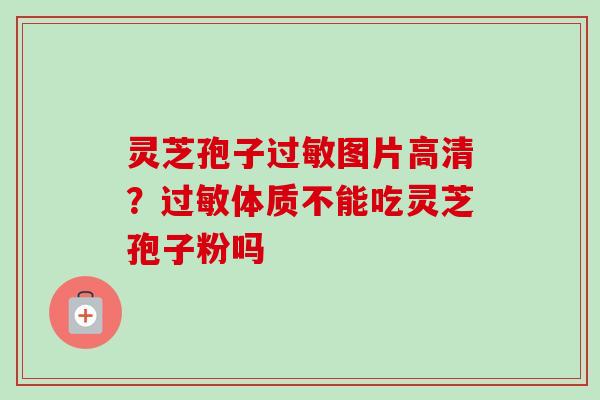 灵芝孢子过敏图片高清？过敏体质不能吃灵芝孢子粉吗