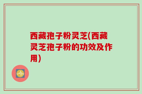 西藏孢子粉灵芝(西藏灵芝孢子粉的功效及作用)