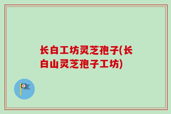 长白工坊灵芝孢子(长白山灵芝孢子工坊)