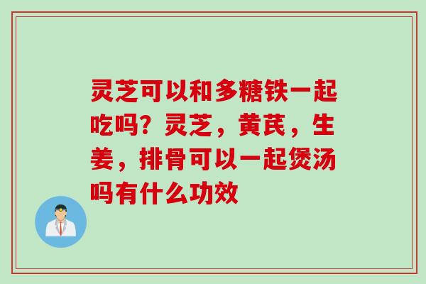 灵芝可以和多糖铁一起吃吗？灵芝，黄芪，生姜，排骨可以一起煲汤吗有什么功效