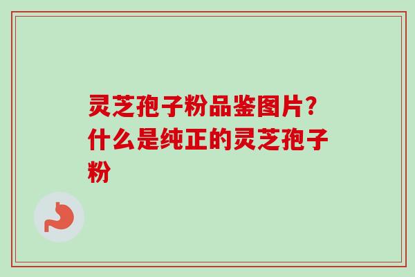 灵芝孢子粉品鉴图片？什么是纯正的灵芝孢子粉