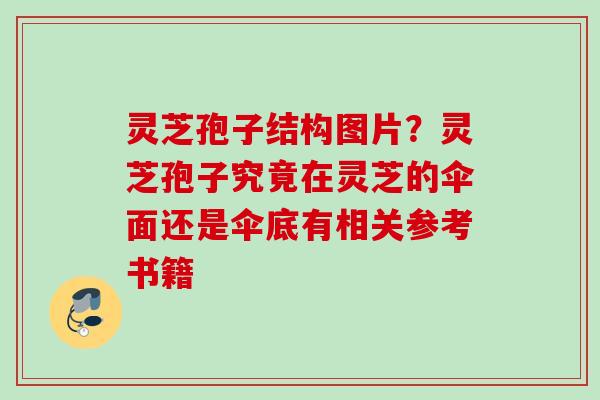 灵芝孢子结构图片？灵芝孢子究竟在灵芝的伞面还是伞底有相关参考书籍