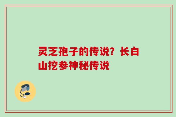 灵芝孢子的传说？长白山挖参神秘传说