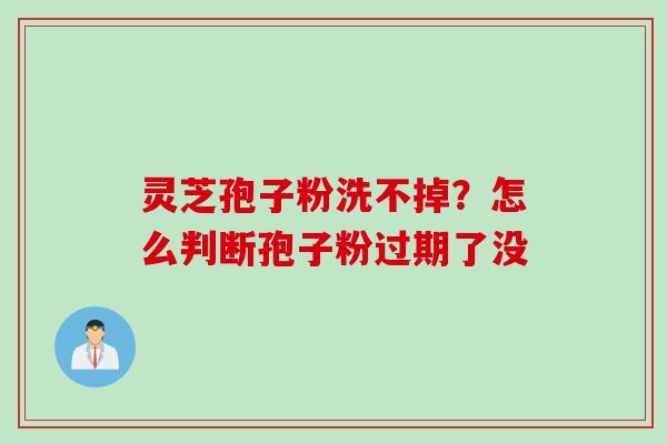 灵芝孢子粉洗不掉？怎么判断孢子粉过期了没