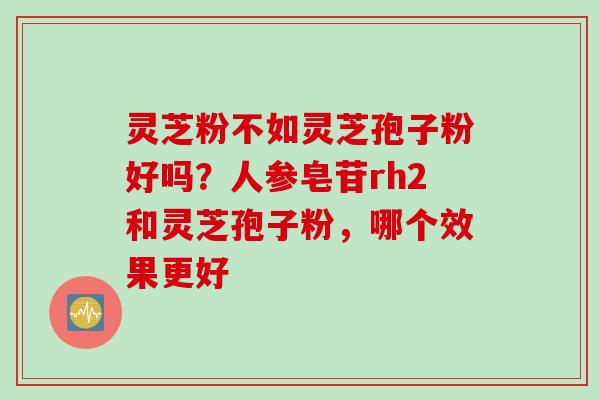 灵芝粉不如灵芝孢子粉好吗?人参皂苷rh2和灵芝孢子粉,哪个效果更好 灵芝粉不如灵芝孢子粉好吗?人参皂苷rh2和灵芝孢子粉,哪个效果更好