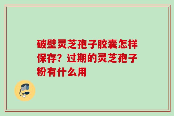 破壁灵芝孢子胶囊怎样保存？过期的灵芝孢子粉有什么用