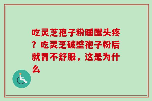 吃灵芝孢子粉睡醒头疼？吃灵芝破壁孢子粉后就胃不舒服，这是为什么
