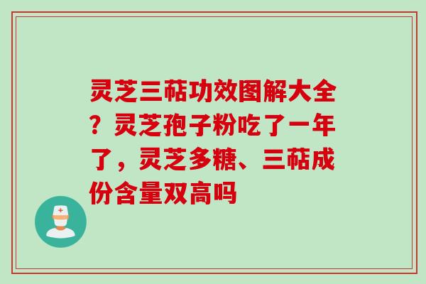 灵芝三萜功效图解大全？灵芝孢子粉吃了一年了，灵芝多糖、三萜成份含量双高吗