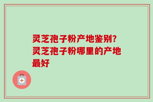 灵芝孢子粉产地鉴别？灵芝孢子粉哪里的产地最好