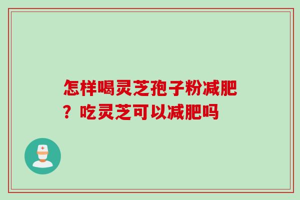 怎样喝灵芝孢子粉减肥？吃灵芝可以减肥吗