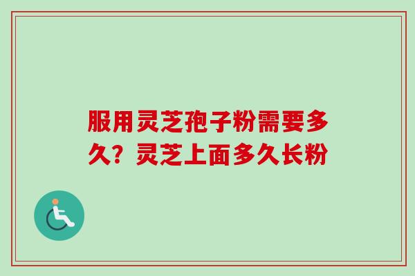 服用灵芝孢子粉需要多久？灵芝上面多久长粉